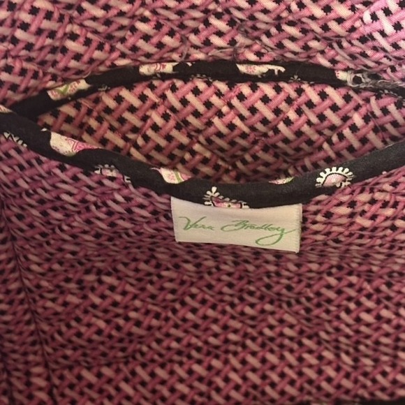 Vera Bradley Quilted Tote Bag Pink Elephant Paisley Shoulder Purse - Picture 6 of 6